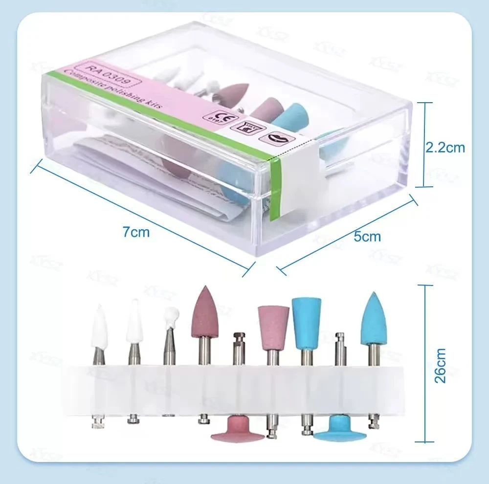 

RA0309/box Dental Composite Polishing for Low Speed Handpiece Contra Angle Kit Resin Sanding Polishing Set Odontologia Materials
