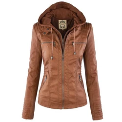 Winter Faux Leder Jacke Frauen Casual Basic Mäntel 2022 Damen Grund Jacken Wasserdicht Winddicht Mäntel Weibliche Ropa de Mujer