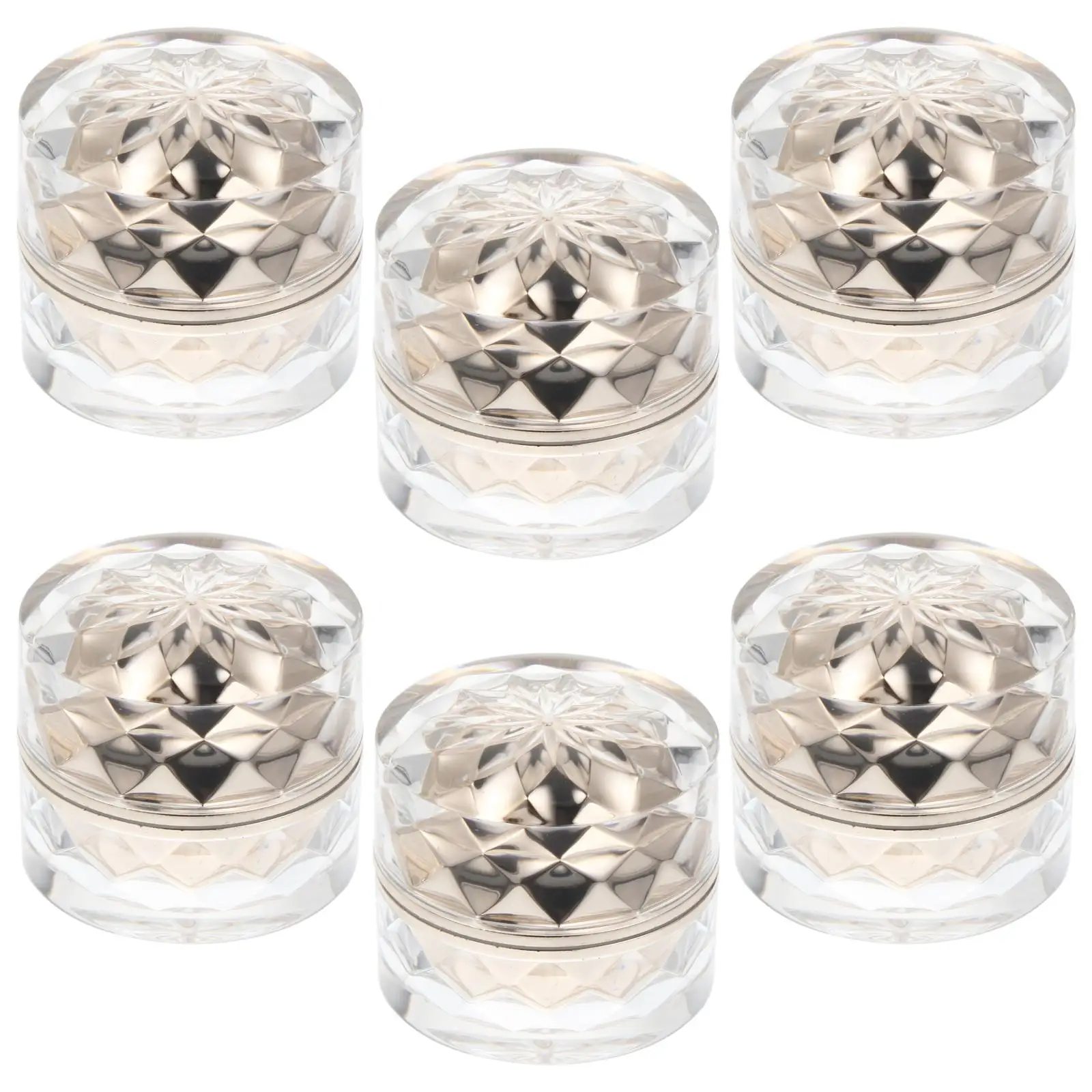 

Acrylic Cream Boxes Travel Size Plastic Containers for Sample Small Jars with Lids Lightweight Portable Storage