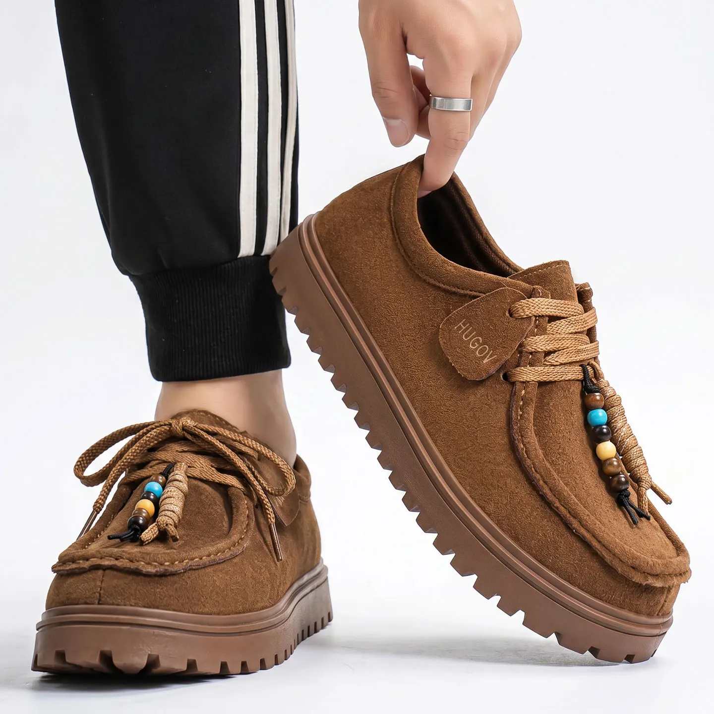 Men's 2026 Autumn New Trendy Retro Round‑Toe Casual Loafers, Fashion Simple Lightweight Unique Slip‑On Casual Shoes