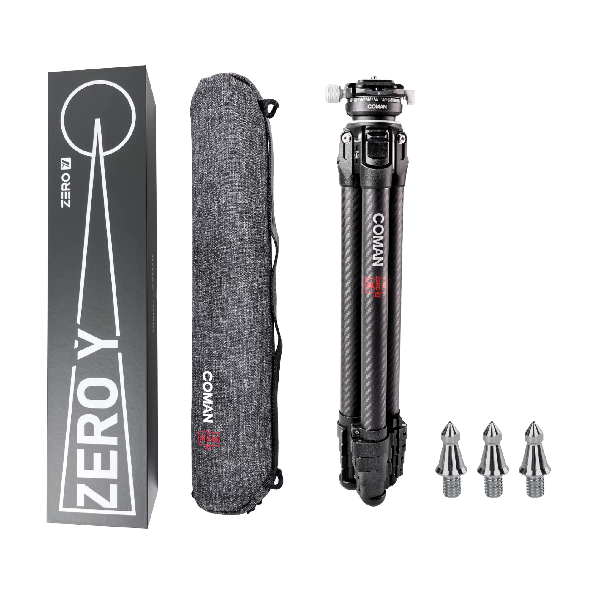 

Zero X Y F38 V Compact Carbon Fiber Tripod Lightweight Travel Tripod Professional Dslr Camera Video Tripod Stand