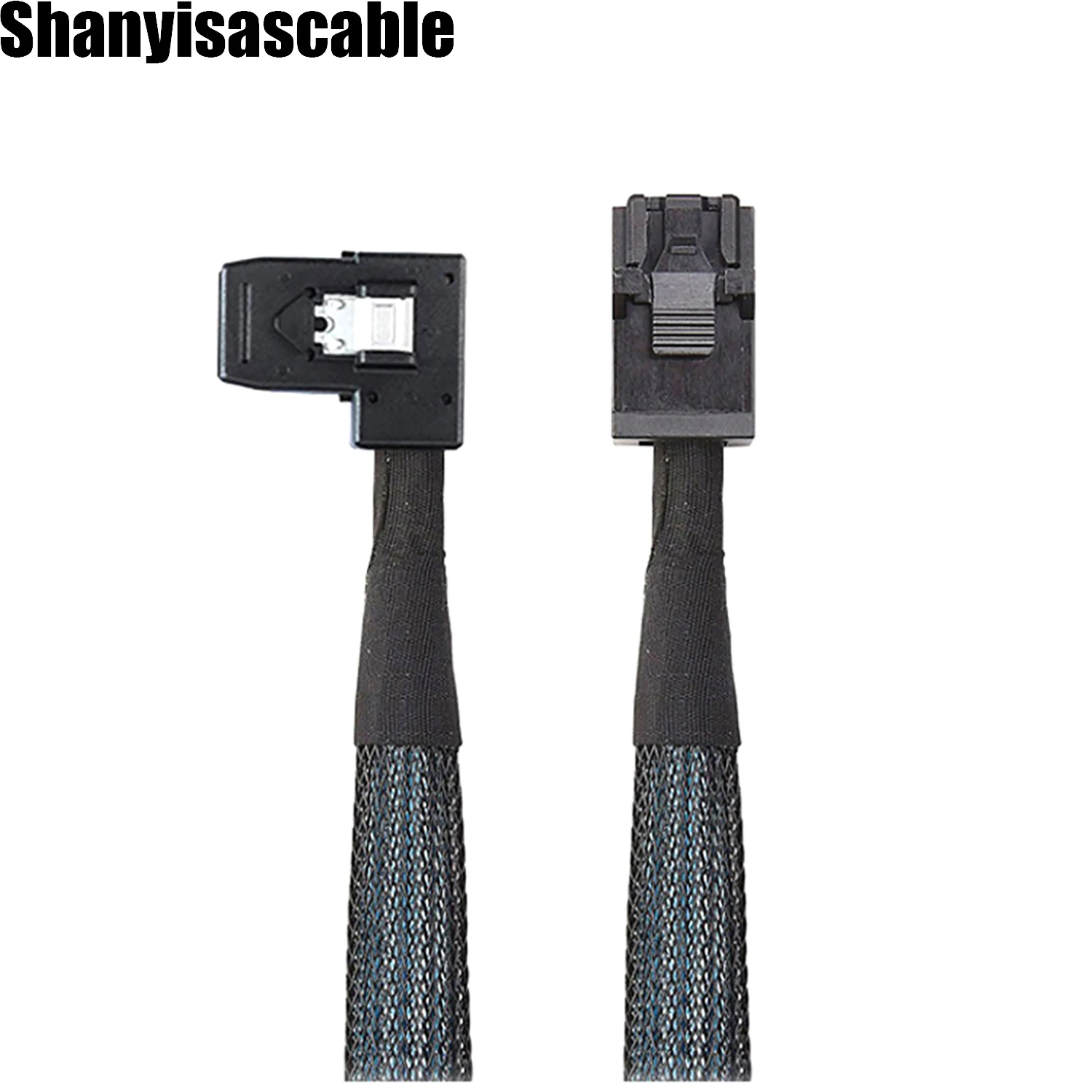 1.0M Mini SAS HD SFF-8643 36P Male to SAS 36P SFF-8087 Left Angle for Server Cable