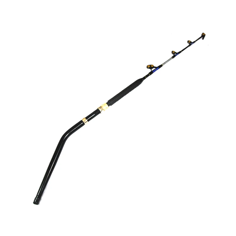 

2 Piece Saltwater Offshore Heavy Trolling Rod Roller Rod Conventional Boat Fishing Pole with Roller Guides 80 160 Lbs