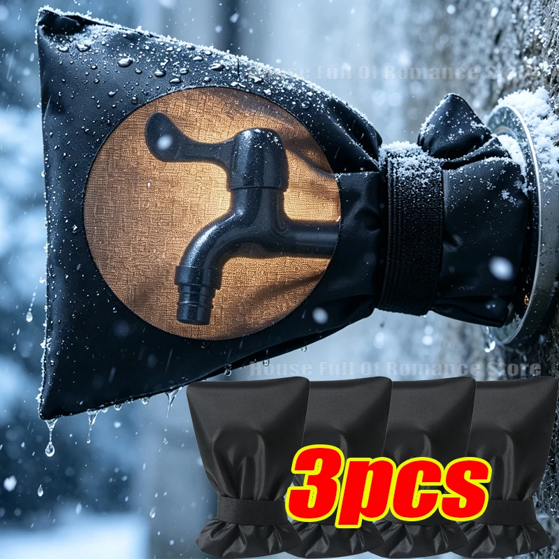 Thicken Garden Faucet Socks Outdoors Faucet Covers Winter Freeze Protection Upgraded Waterproof Reusable Hose Insulated Spigot