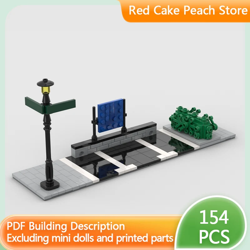 

Модель городской улицы MOC, строительные блоки, угловой паркинг, модульная технология, детские праздничные подарки, конструктор, набор для сборки