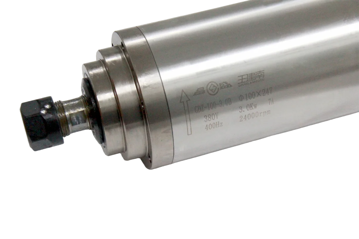 

3KW ER20 24000rpm Water Cooled CNC Router Spindle Long Machine Tool Spindle