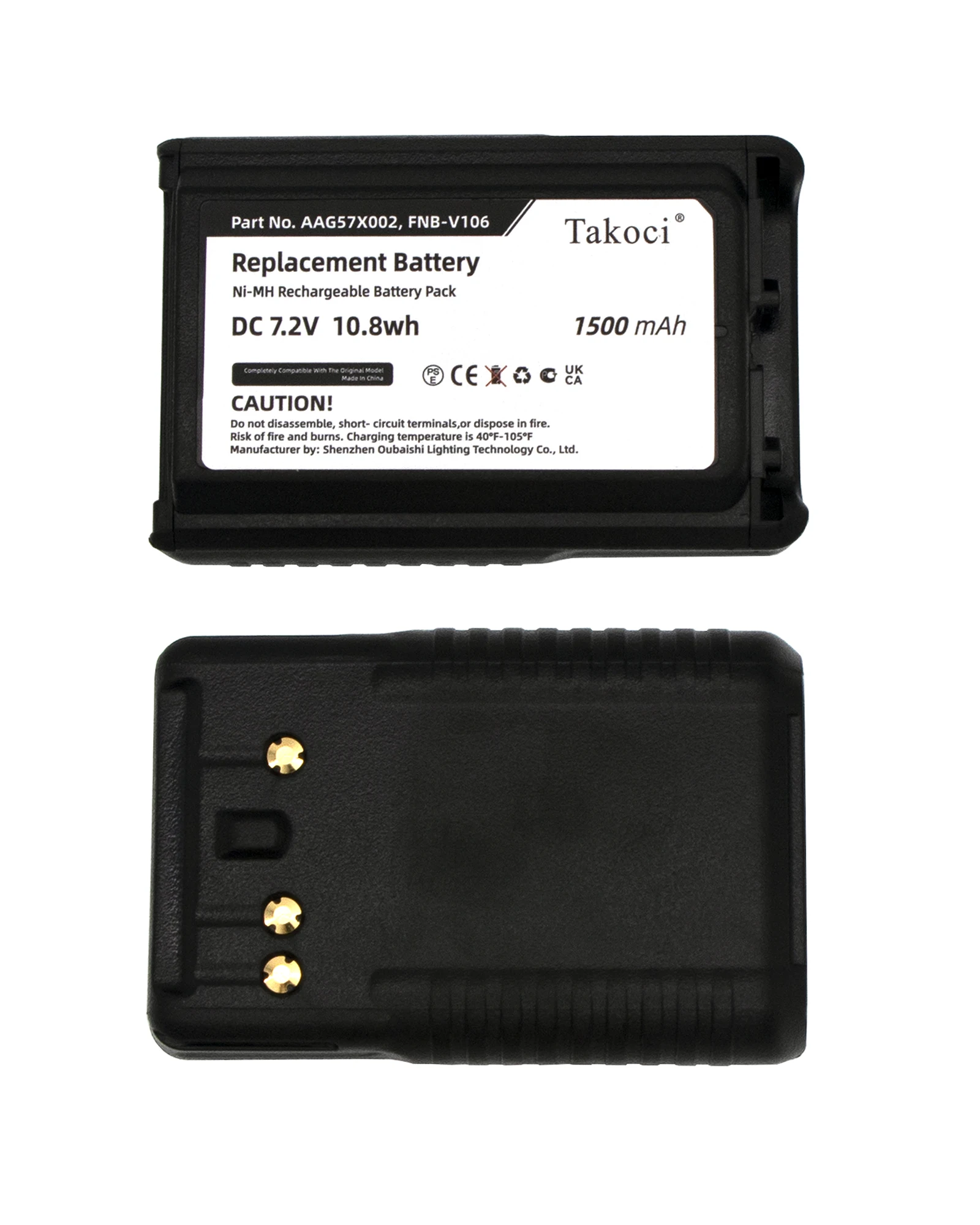 Replacement Battery for Bearcom  BC-95 7.2V/mA
