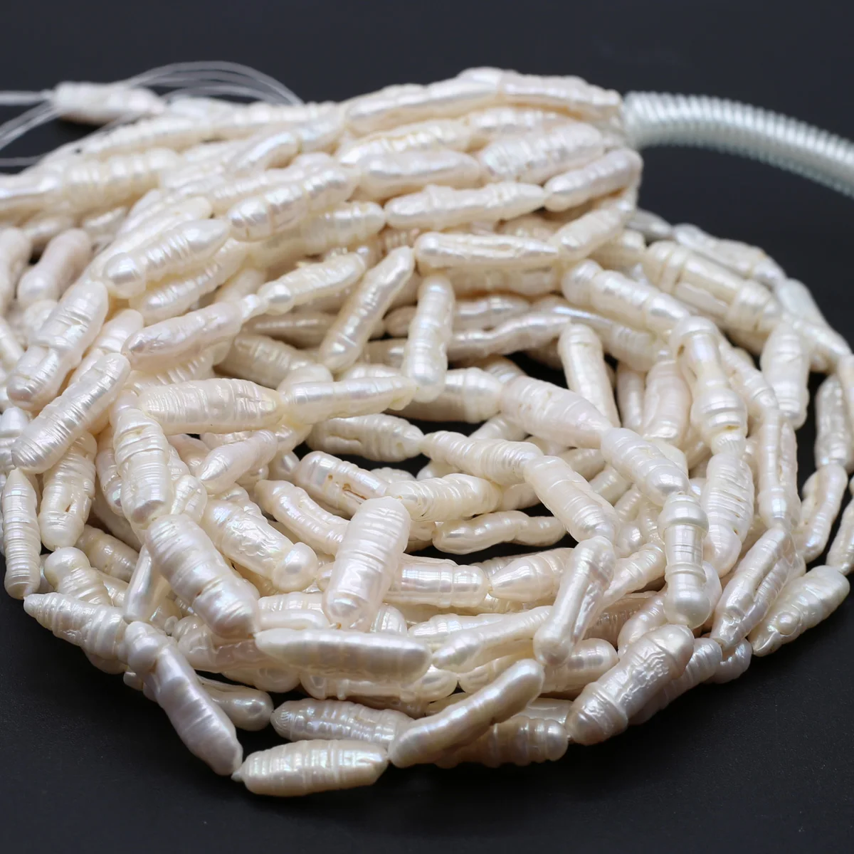 Irregular Shape Natural White Freshwater Pearls Pipa Beads High Quality Pearls for Jewelry Making DIY Necklace Bracelet Gift