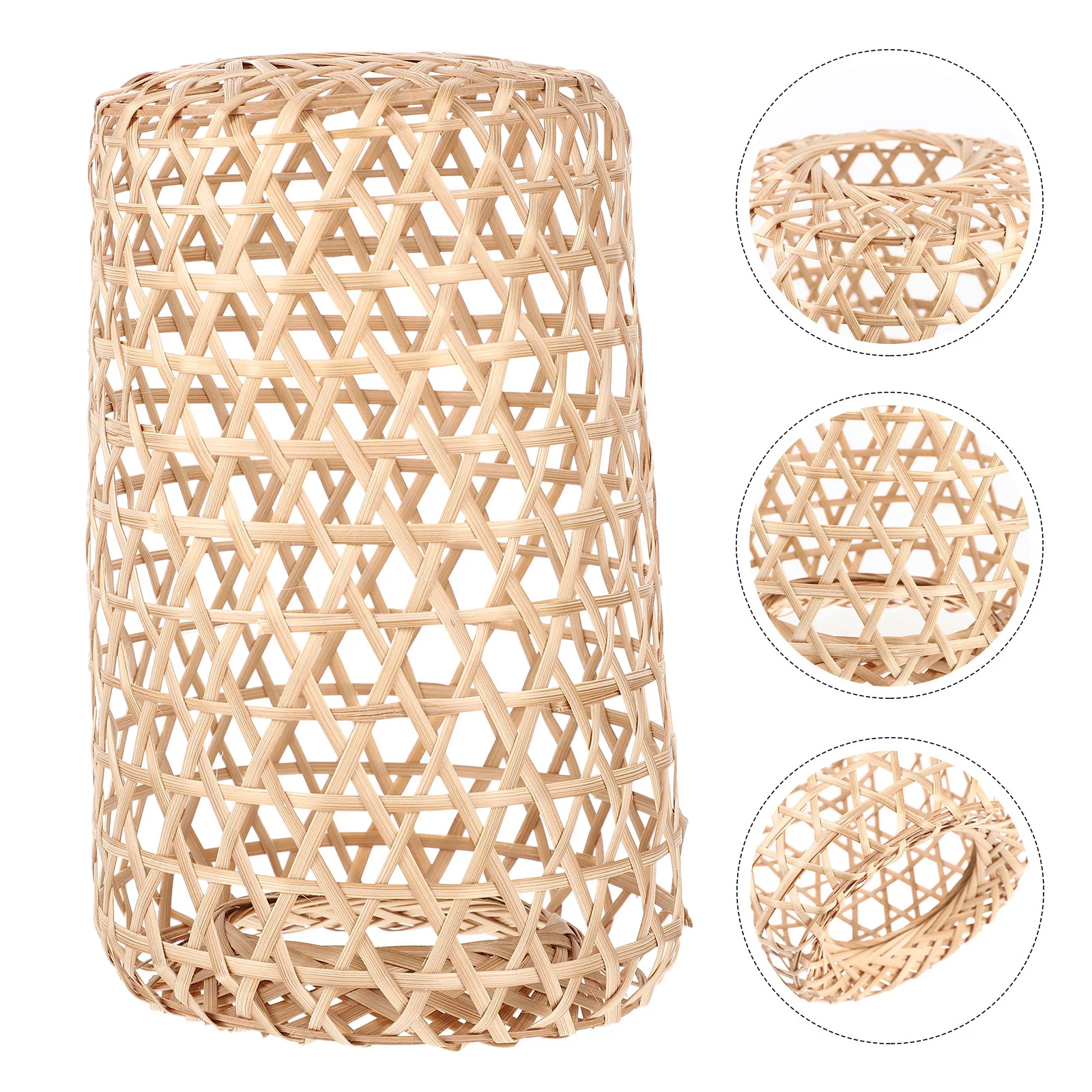 

Hanging Ceiling Light Cover Vintage Lamp Shade Bedroom Lampshade Bamboo Woven Style Home Decor Hotel Restaurant Decoration