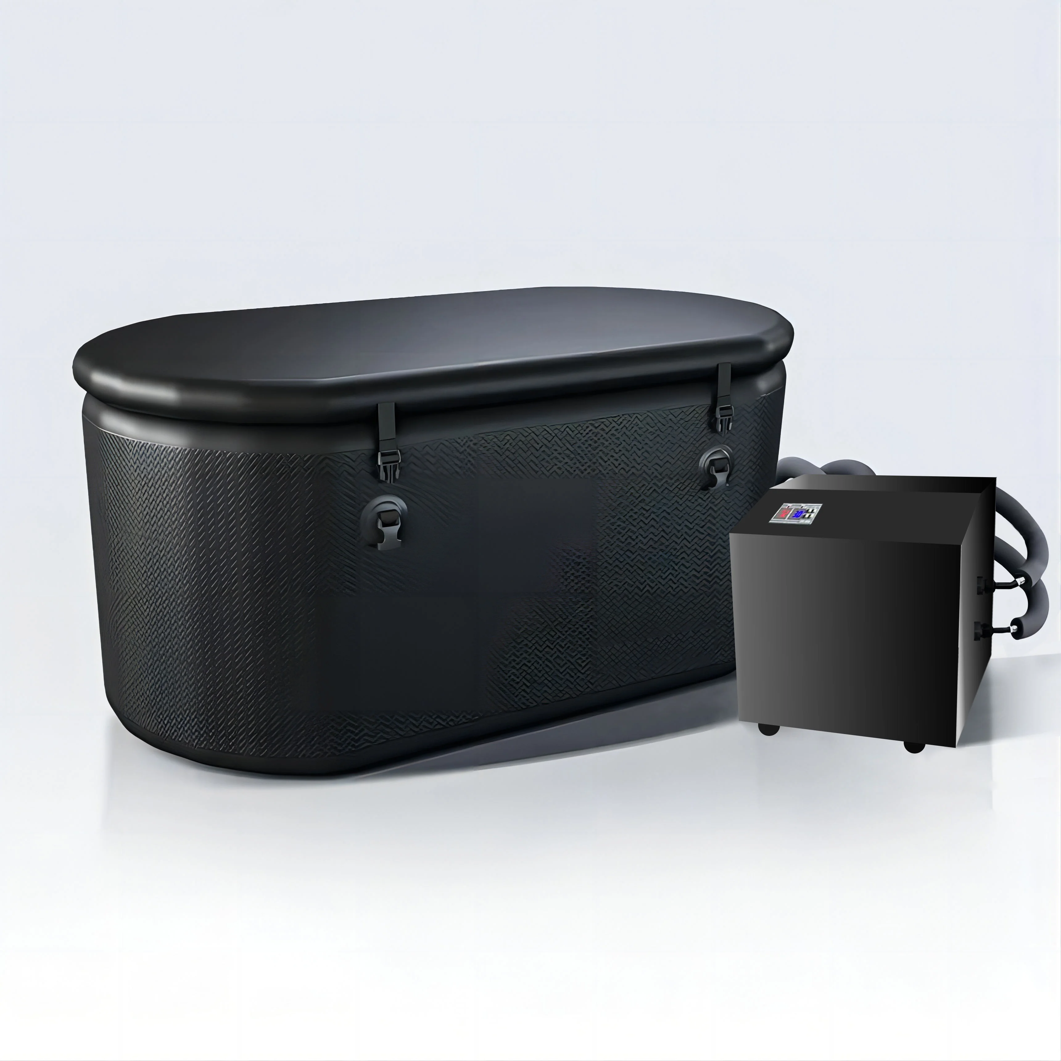 Precio bajo, fábrica, piscinas de inmersión en frío, máquina de enfriamiento por agua, filtro Led, recuperación de baño de hielo, enfriador de 1Hp