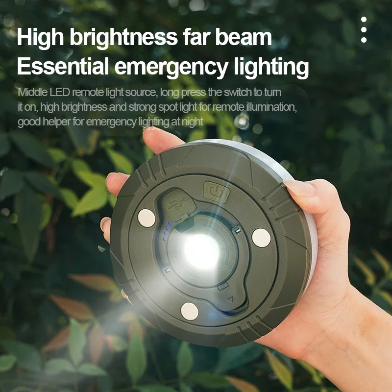 Rollable LED Garland Camping Light With Retractable Campify Lamp String LightsColorful Festive Atmosphere Party Tent Lighting