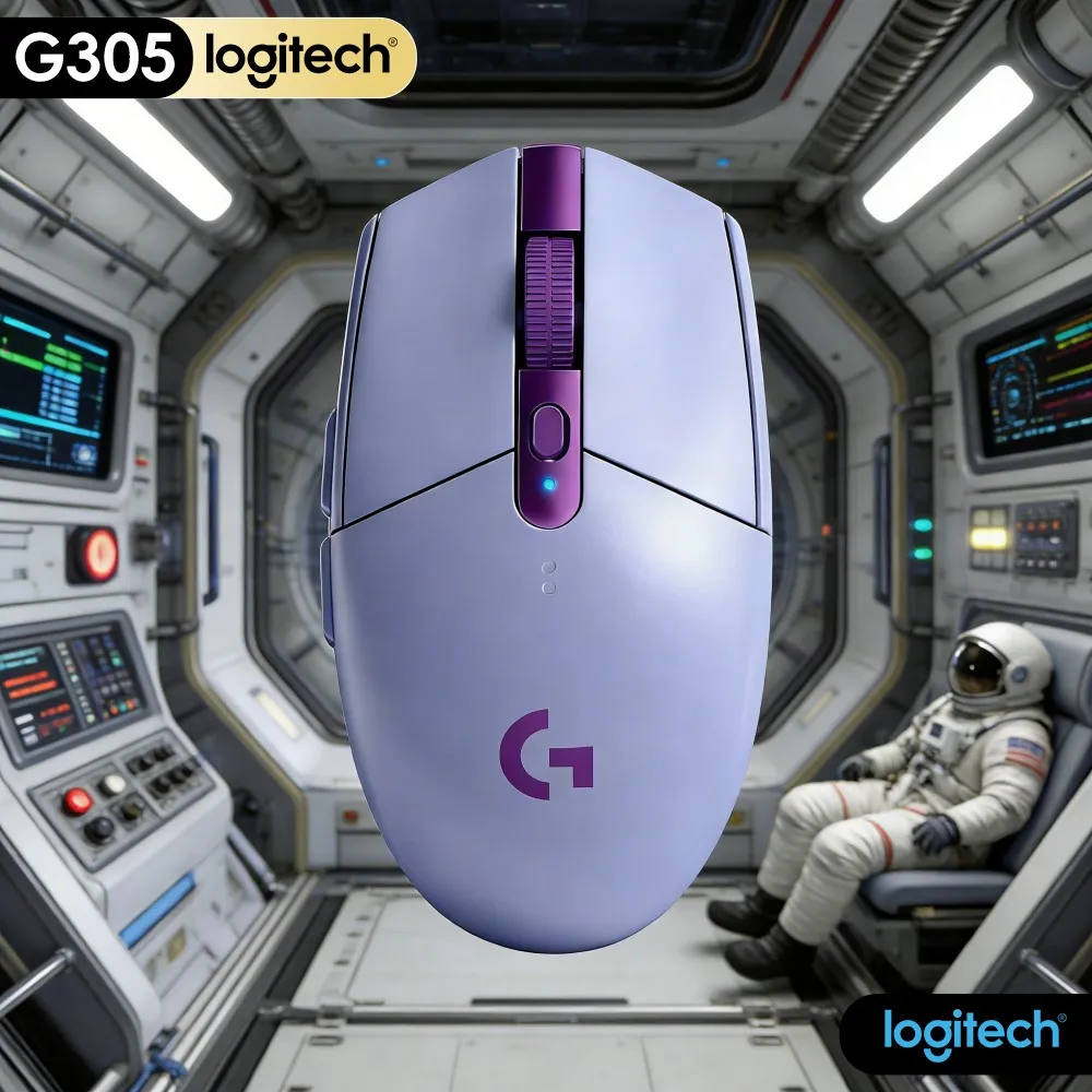G305 Logitech LIGHTSPEED Wireless Game Accessory Mice HERO 12000 DPI 6 Programmable Buttons 250H Battery PC Mac Gamers