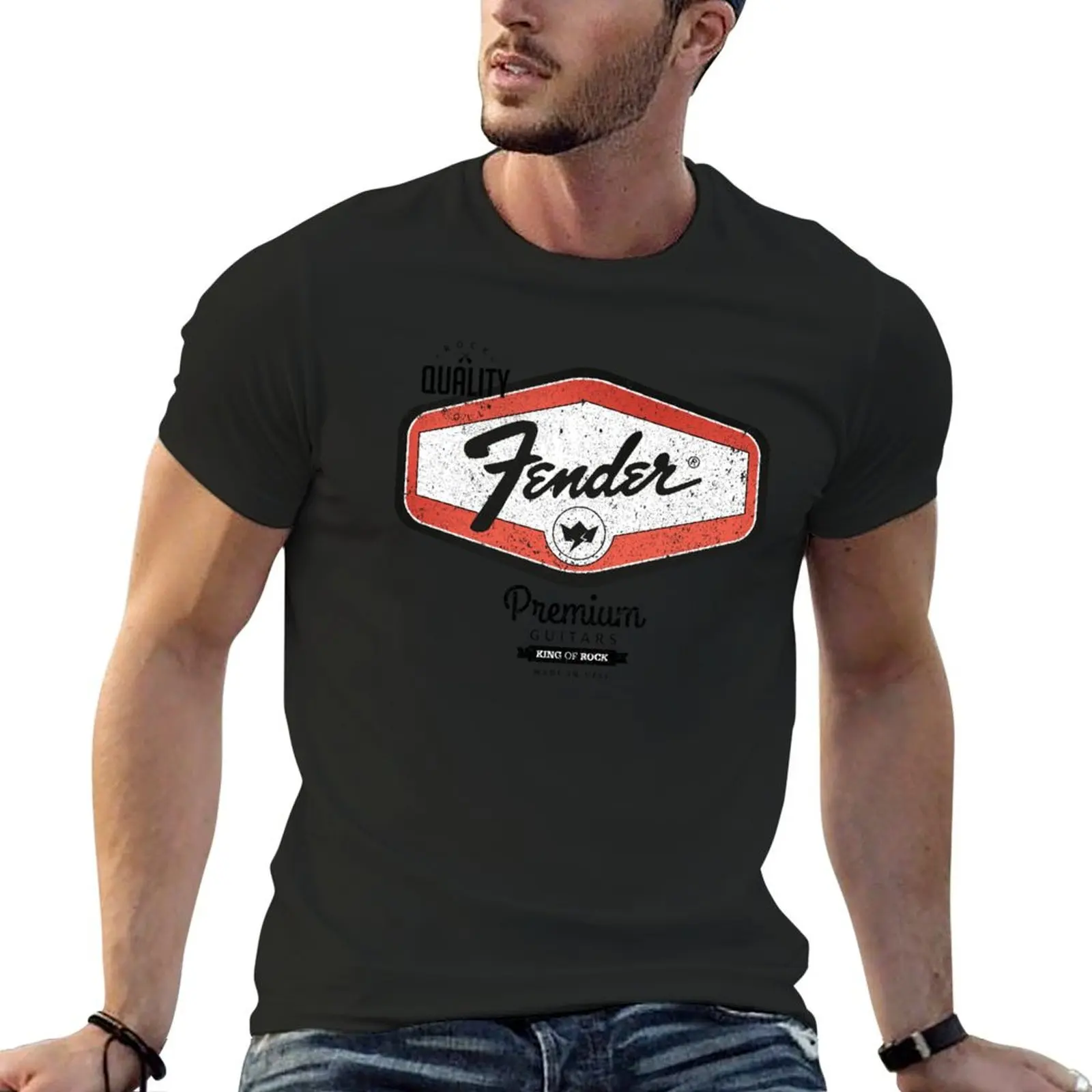 

Guitar Premium T-Shirt tops cotton graphic tees shirts graphic tee men