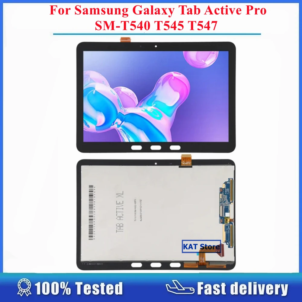 

Совместим с Samsung Galaxy Tab Active Pro SM-T540 T545 T547, ЖК-экран, сенсорный дигитайзер, полная замена в сборе