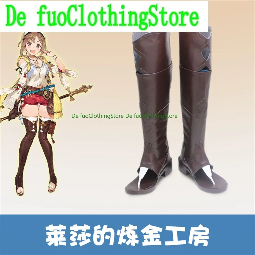 

Atelier Ryza Ever Darkness the Secret Hideout with Bonus Cosplay Shoes Boots Game Anime Halloween Christmas DefuoClothing Shoes