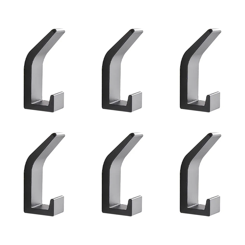 6piece Modern Bath Towel Hooks Functional And Stylish Addition To Any Space Premium Adhesive Hooks