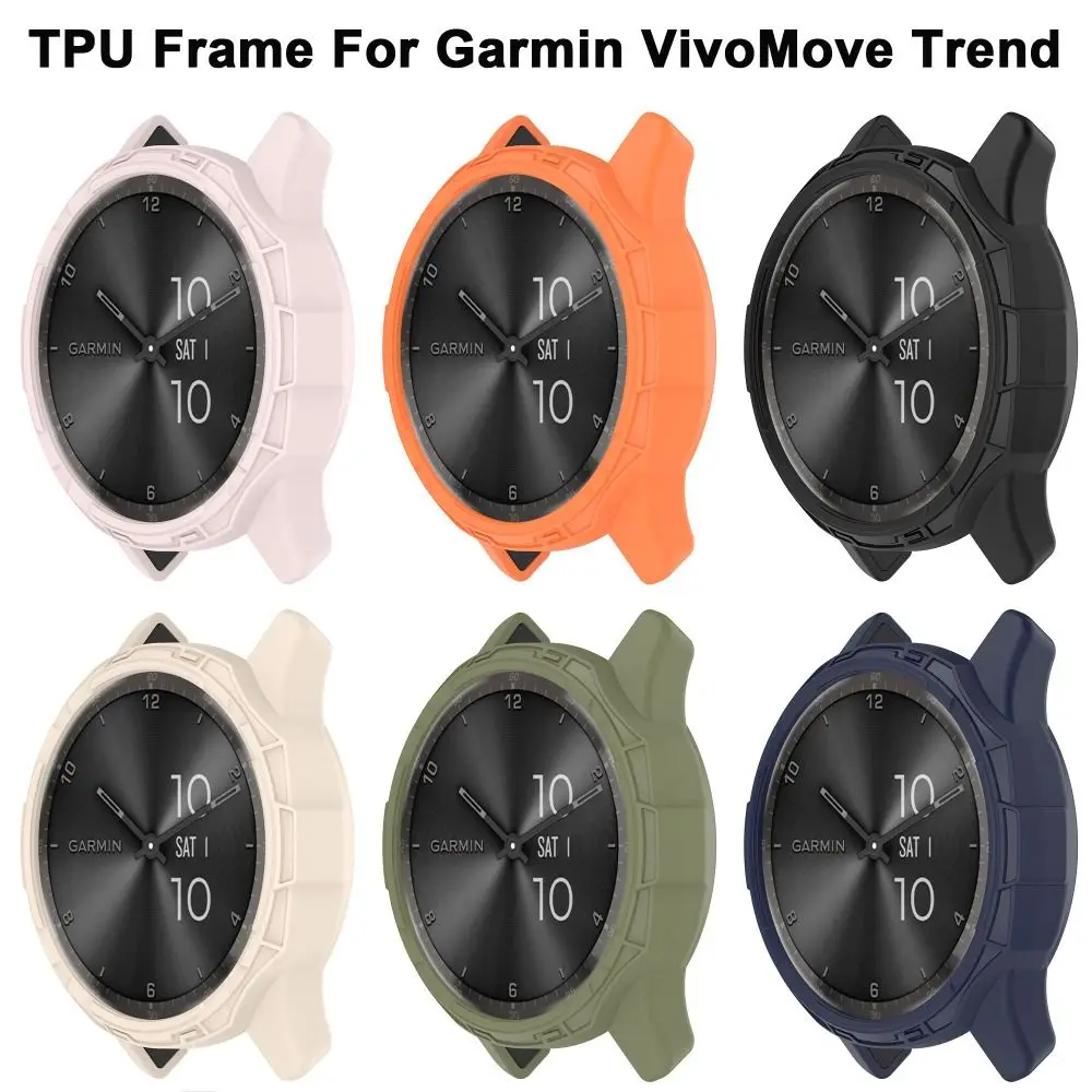 Watch Bezel Frame For Garmin VivoMove Trend Smart Bracelet Shell Screen Protectors Cover for Garmin VivoMove Trend Case