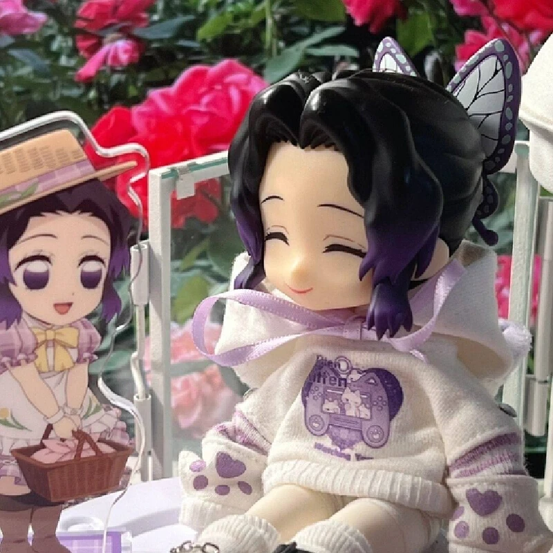 

Demon Slayer Shinobu Kocho Ob11 Full Set Posable Action Doll Anime Figure Kimono Outfit Body Collectible Toy Muichiro Tokito