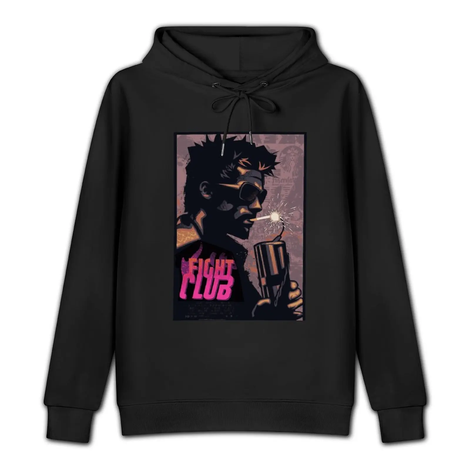 Fight Club Tyler Durden Smoking a Dynamite Pullover Hoodie men's sweat-shirt set mens clothing oversized hoodie