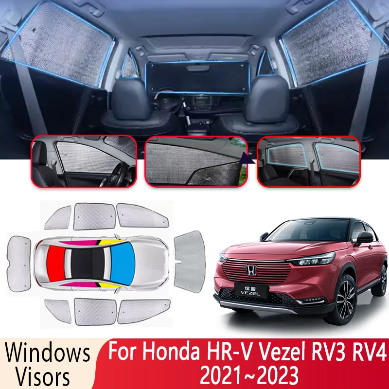 

Солнцезащитный козырек для Honda HR-V Vezel RV3 RV4 2021 ~ 2023 2022 Авто теплоизоляция солнцезащитный козырек для лобового стекла