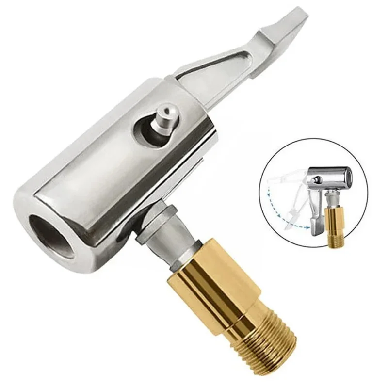 Autoband Nozzle Klem Draagbare Opblaasbare Pomp Connector voor Band Air Chuck Compressor Slang Reparatie Ventiel Adapter Clip