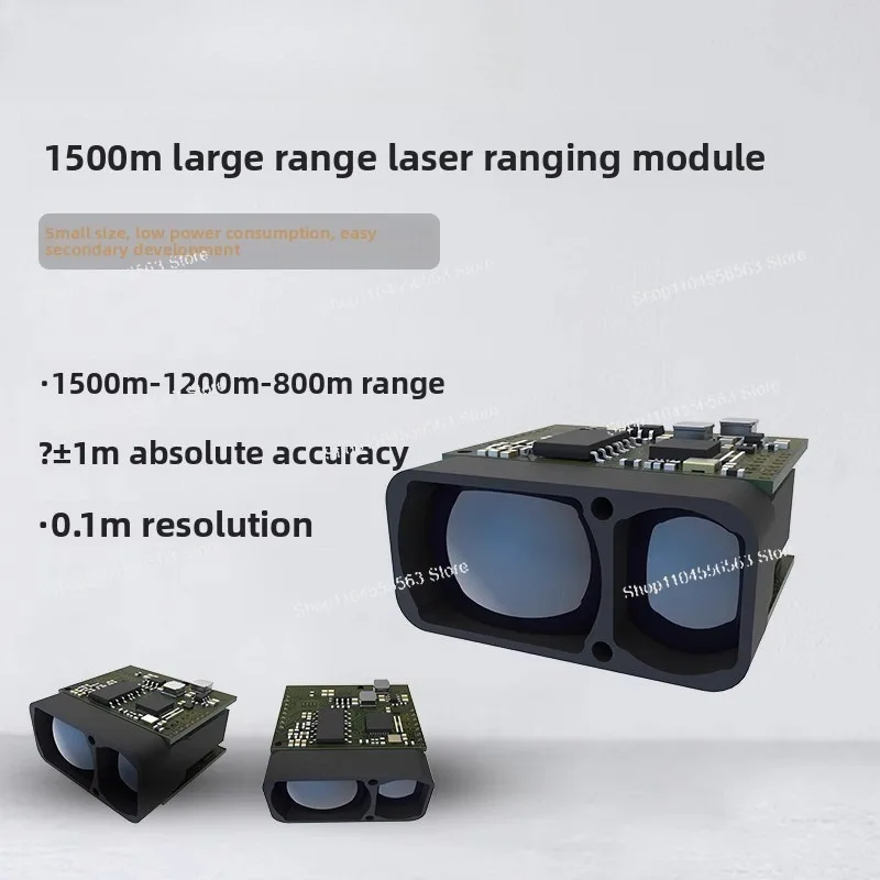 1500m Long-Range  Ranging Module, Compact Design, Serial Port Output & Secondary Development Supported