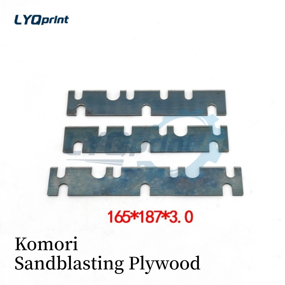 Komori 625 Commercial Marine Sandblasting Plate Size Length 165/187mm Thickness 3.0mm Printing Accessories Brand New