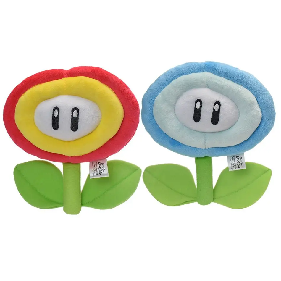Super Mario Fire Flower Ice Flower Sun Flower Plush Toys Piranha Plant Soft Stuffed Dolls Cute Gifts for Kids view 2