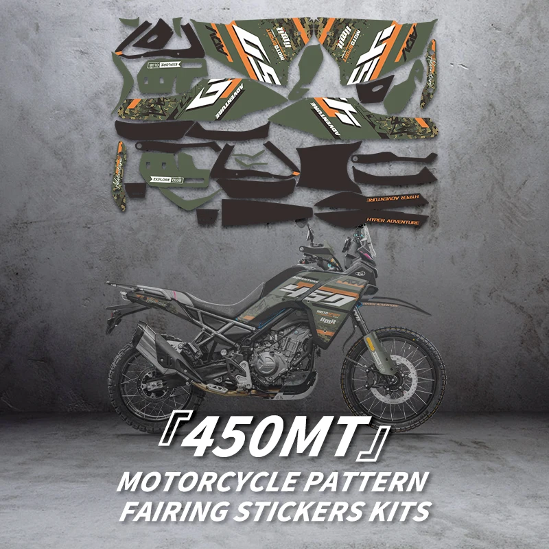 

For CFMOTO 450MT 450 MT Pattern Printing Stickers Kits Motorcycle Accessories Protection And Decoration