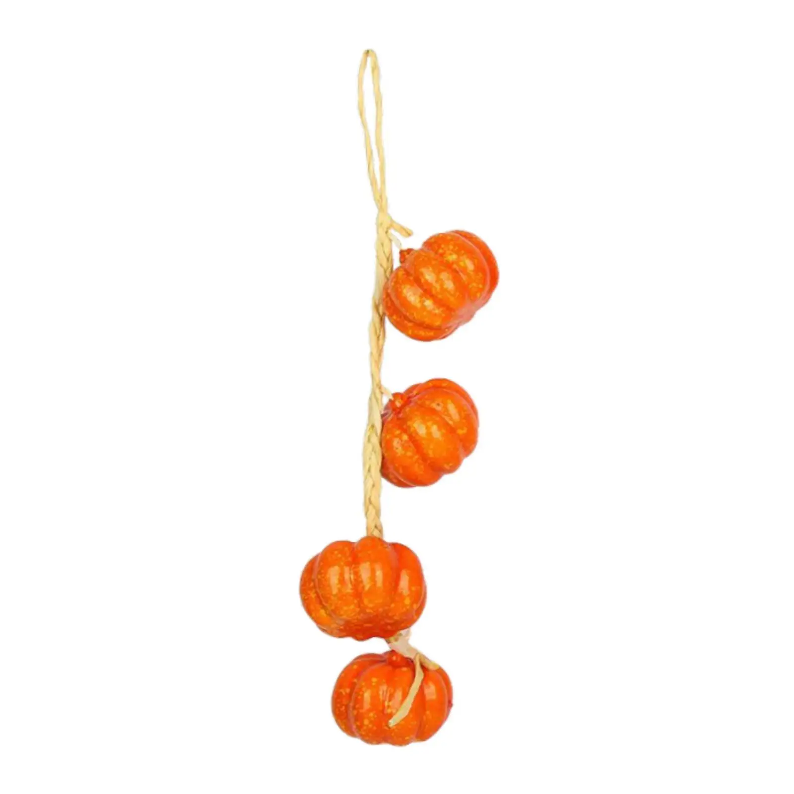 Artificial Pumpkin String Harvest Style Fake Vegetable Hanging Decoration for Indoor Photography Props