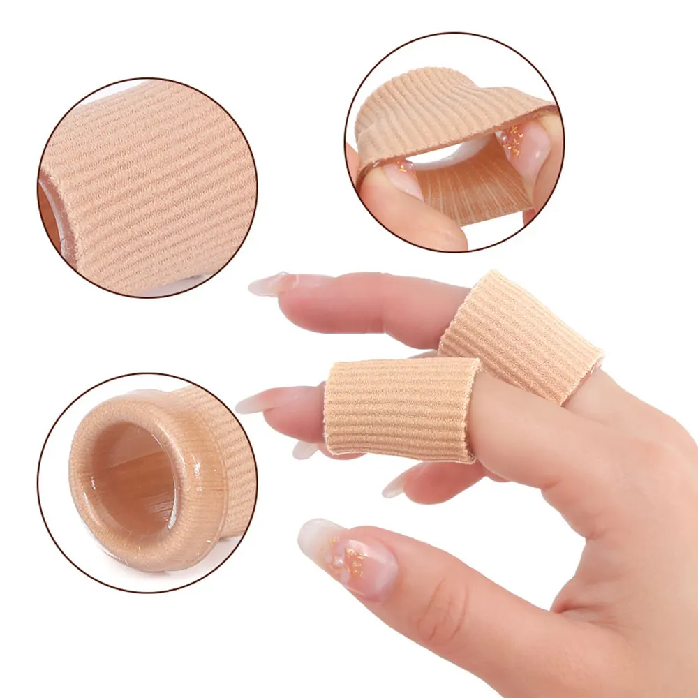 1Pc 15cm Toe Protector Corrector Fabric Gel Silicone Tube Bunion Toes Fingers Separator Divider Protector Corns Calluses Support