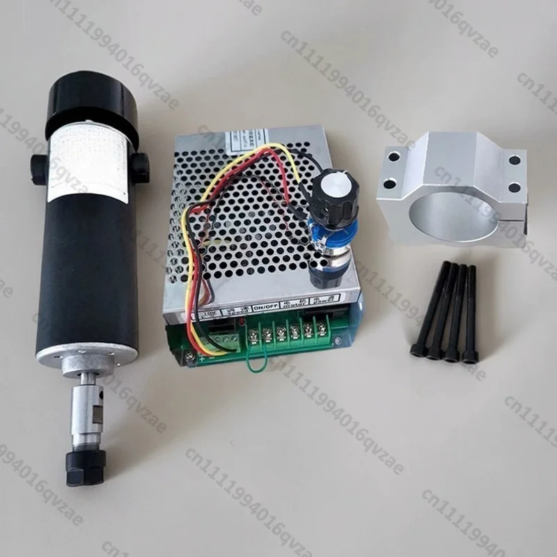 

DC 110V 500W DIY Engraving Machine Spindle Set, High-speed Brushed Air-cooled Spindle Motor External Carbon Brush