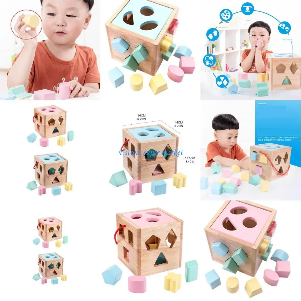 090b bloco brinquedo aprendizagem do bebê forma classificação brinquedo interativo para a aprendizagem da criança
