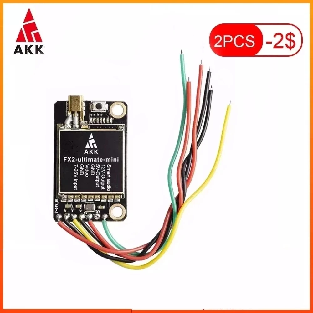 AKK FX2-ultimate-mini 25mW/200mW/600mW/1200MW power switchable Support OSD Configuring Upgraded Long Range Version