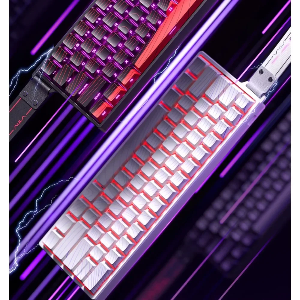 AULA WIN60/68HE magnetic axis mechanical keyboard gaming 8000HZ fast response 0.02mm accuracy customization high performance RGB