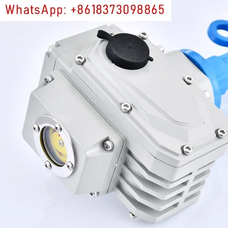 Electric butterfly valve D971X-16Q pair of clip type soft seal PTFE ductile iron stainless steel adjustment switch 220V4
