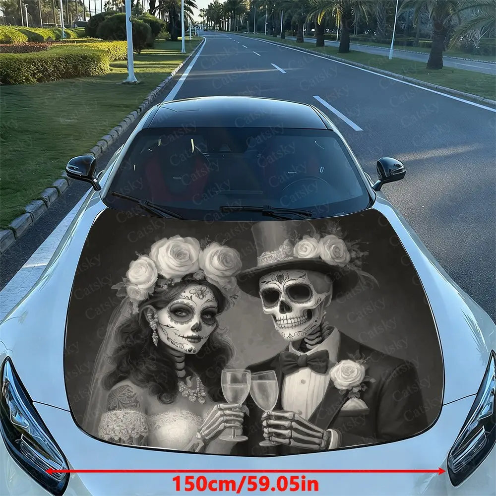The Wedding Of The Undead PVC Vinyl Wrap - Self-Adhesive Waterproof Car Hood & Body Decal Sticker, UV, Cars, SUVs