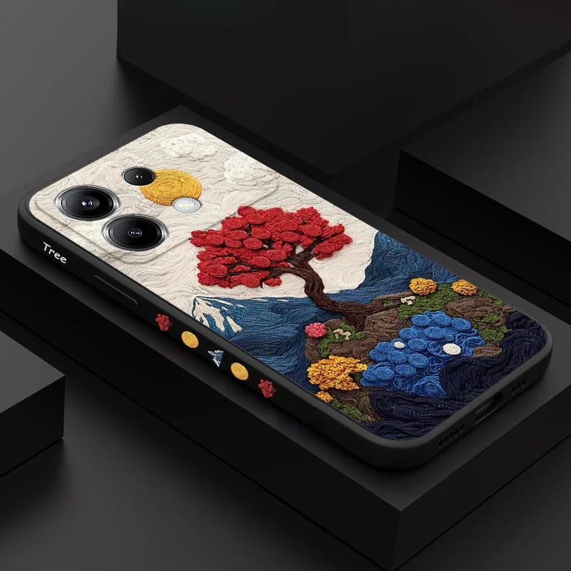 

Warm Sun Tree Phone Case For Xiaomi Poco F7 X7 X6 F6 M6 M5 M5S F5 X5 F4 X4 M4 F3 M3 X3 Pro 4G 5G GT Silicone Cover