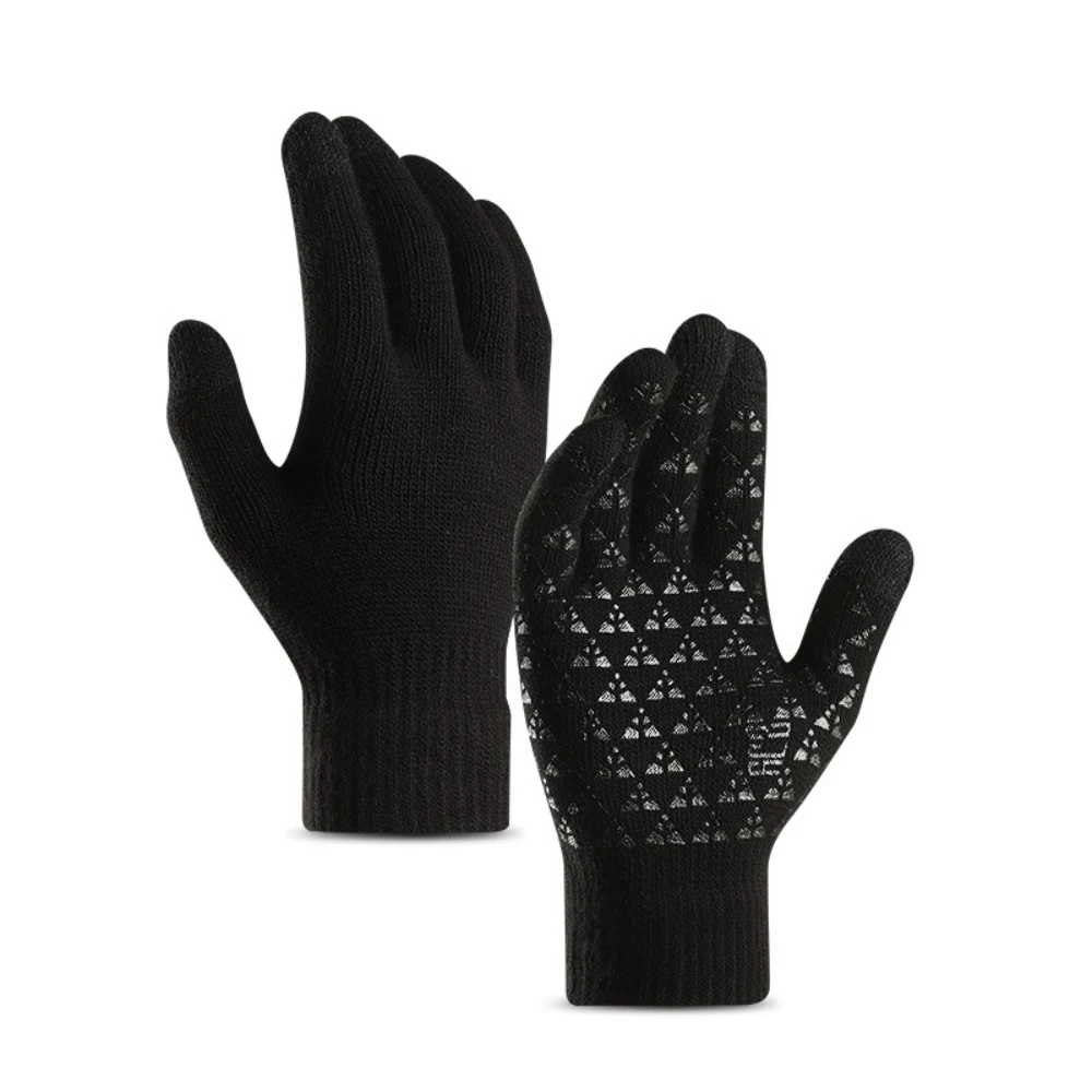 

Winter Outdoor Gloves for Men Women Touchscreen Gloves Cycling Hiking Sports Thermal Warm Knit Glove for Running Driving