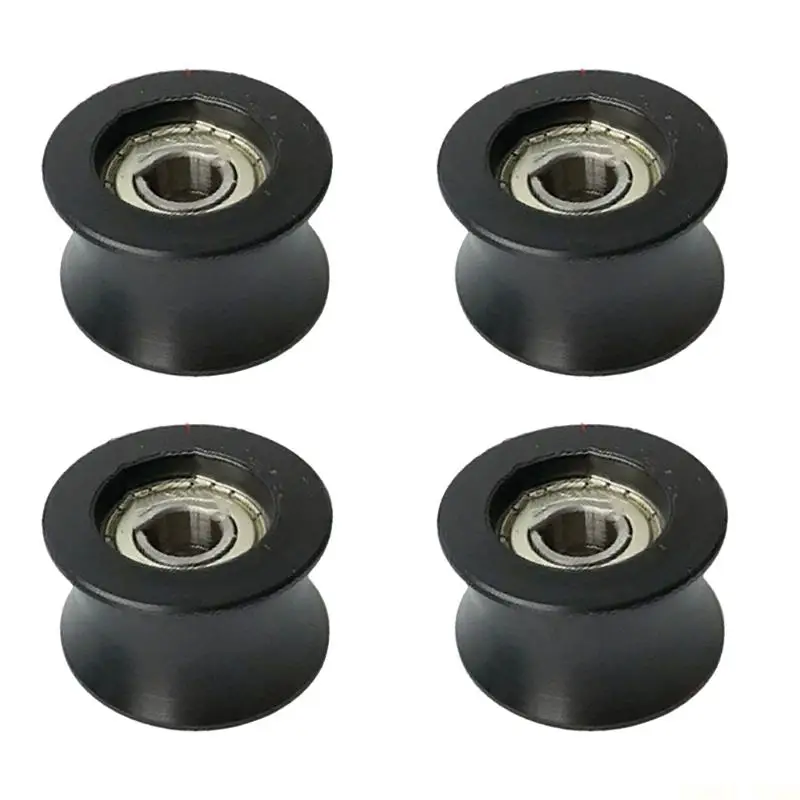 U2JB 4Pcs Noiseless Sliding Pulley Replacement Roller For Door And Equipment Tracks Easy Mount Mechanism Enduring