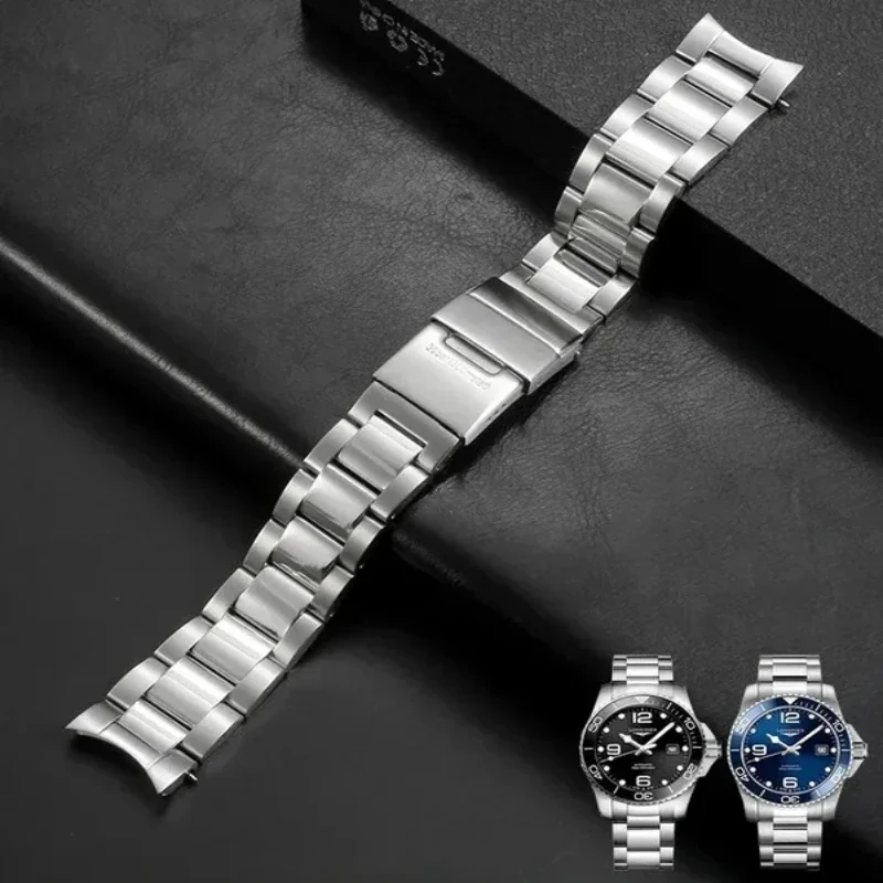 

Для Longines Conquest новый ремешок для часов для дайвинга серии L3.781 642 742 с инструментом, аксессуары с двойной складной пряжкой