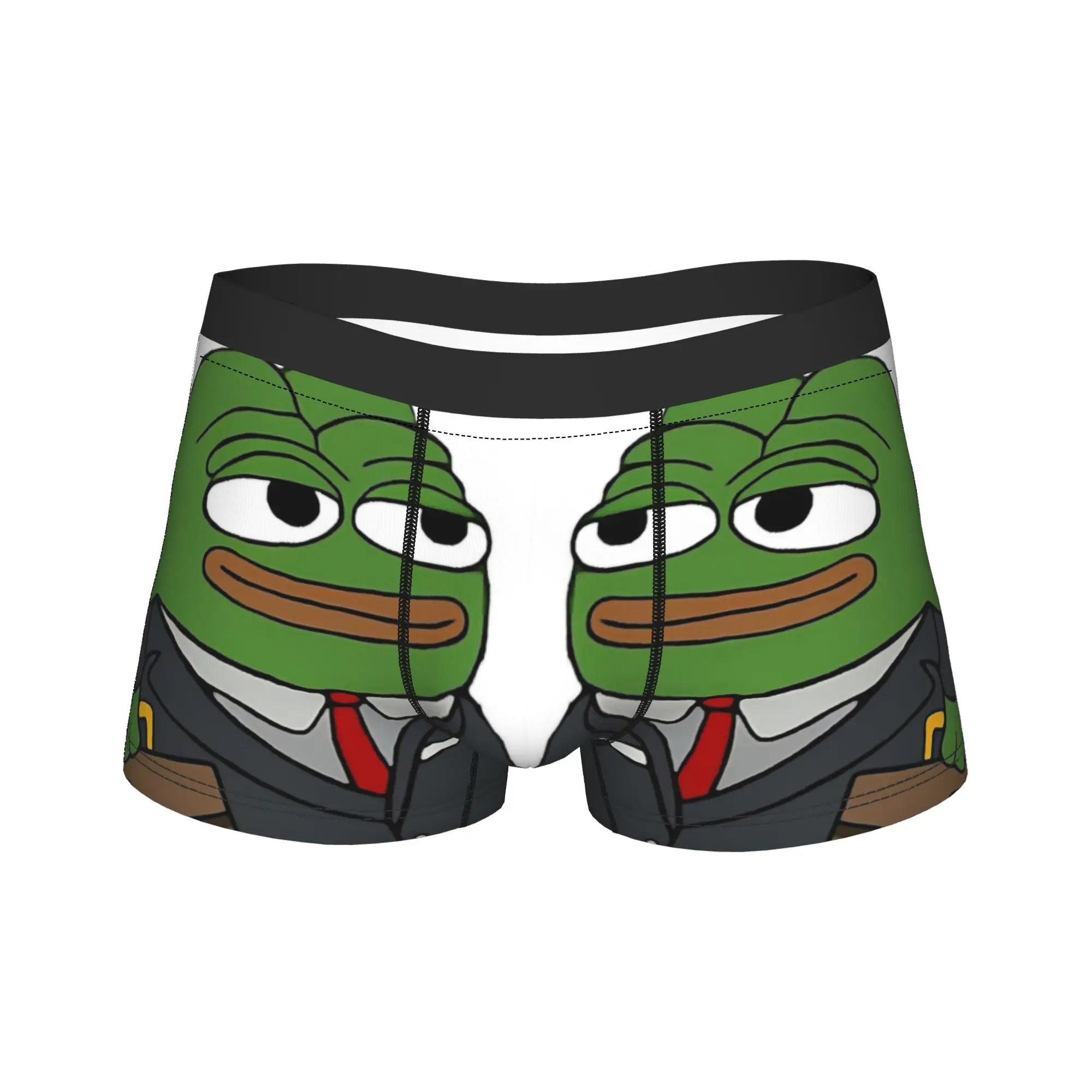 

Мужские трусы-боксеры Fancy Pepes Frog: комфортные шорты-боксеры, трусы-транки, большие размеры