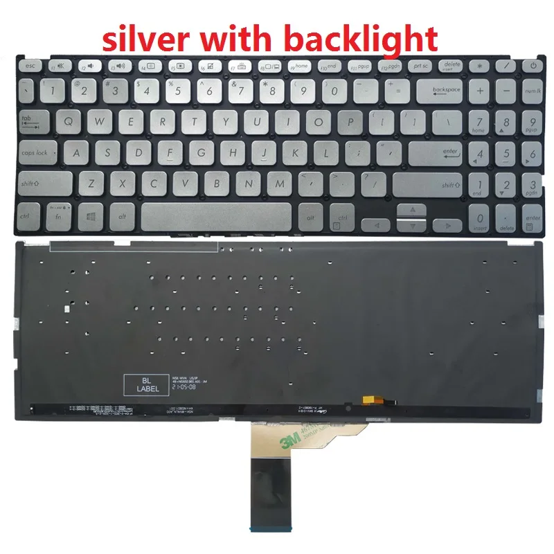 New Laptop US Keyboard for ASUS vivobook X512 X512D X512FA X512DA X512UA X512UB F512DA F512DA-WH31 F512FA F512FA-AB34 F512UA