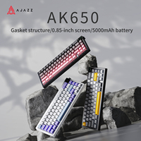 AJAZZ AK650 Gaming Mechanical Keyboard Full key hot-swappable Three modes With screen Lighting ambience Gaming office