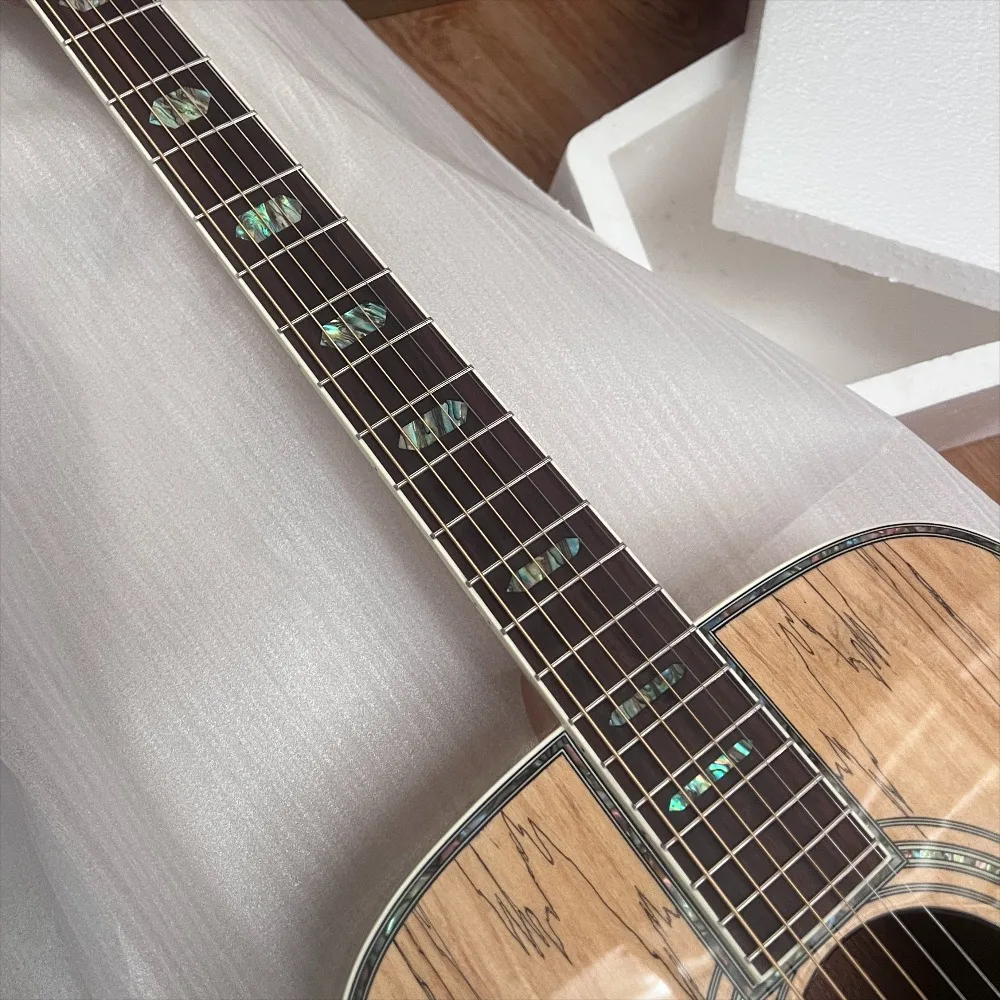 Rotten Wood D45 Acoustic Guitar Rosewood Fretboard with Spruce Top Suitable for Band Performances