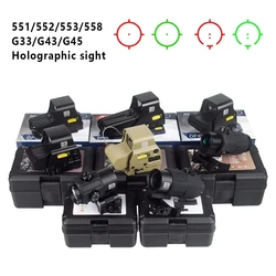 Tactical 551 552 553 558 Red Dot Holographic Sight Eotech G33 G43 G45 Scope 3X Magnifier Hunting Scope Hydra Riser Airsoft Scope