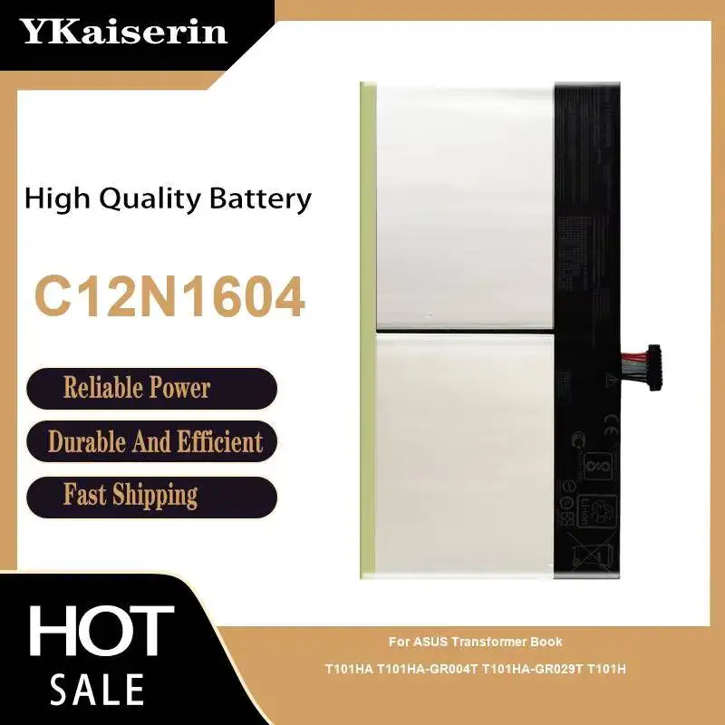 Notebook Battery C12N1604 8080mAh For Asus Transformer Book T101HA T101HA-GR004T T101HA-GR029T T101H
