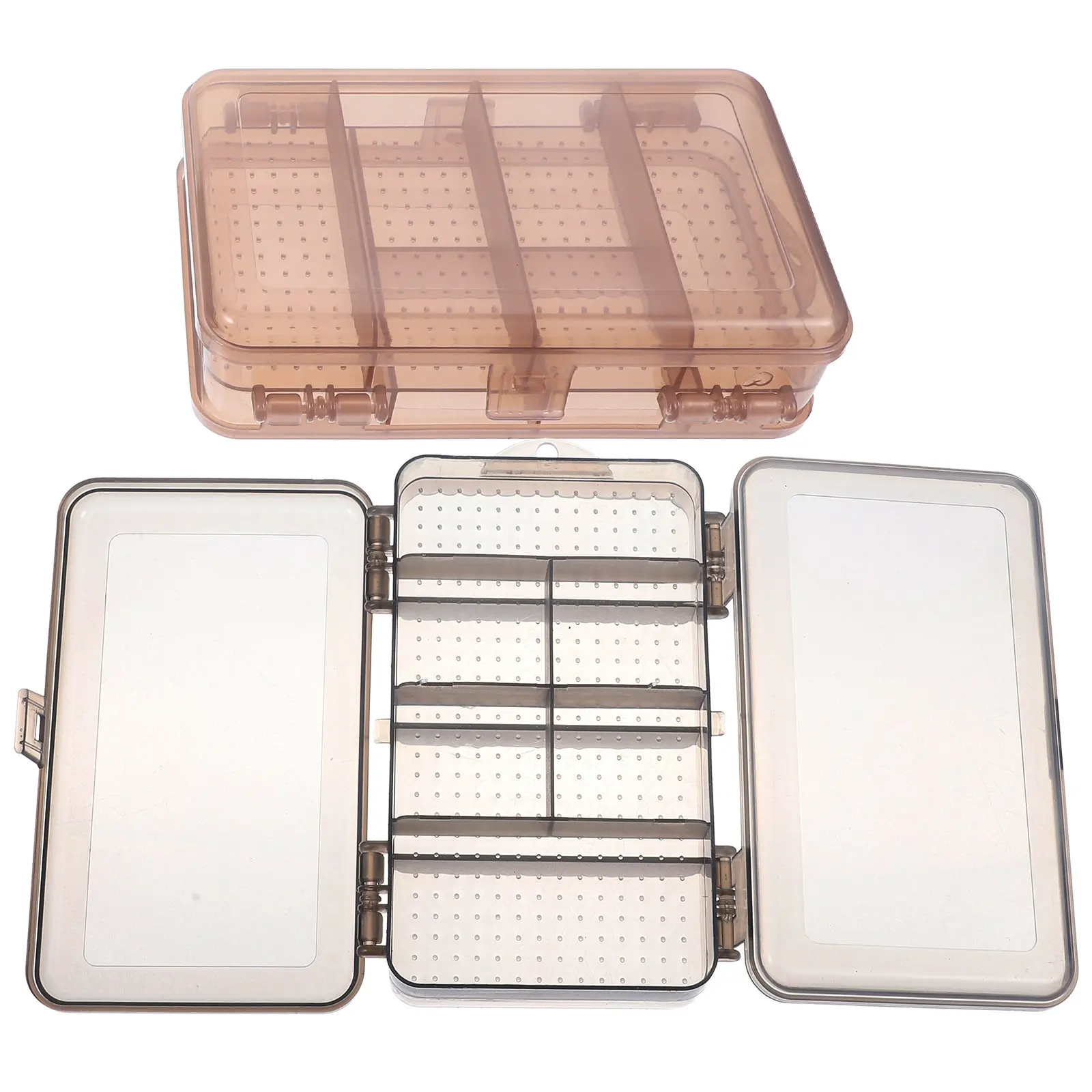 

2Pcs Jewelry Storage Box Lightweight 2-Layer Stackable Organizer Case Desktop Rings Earrings Display Tray for Home Store