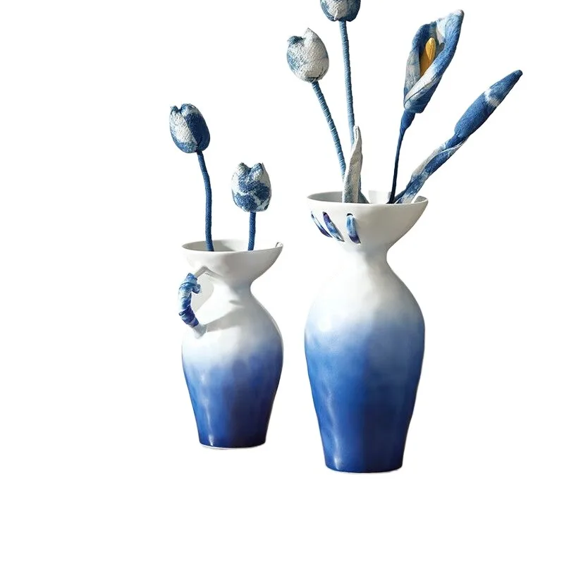 Vase gifts for relatives, friends and elders, dye rhyme flower arrangement device