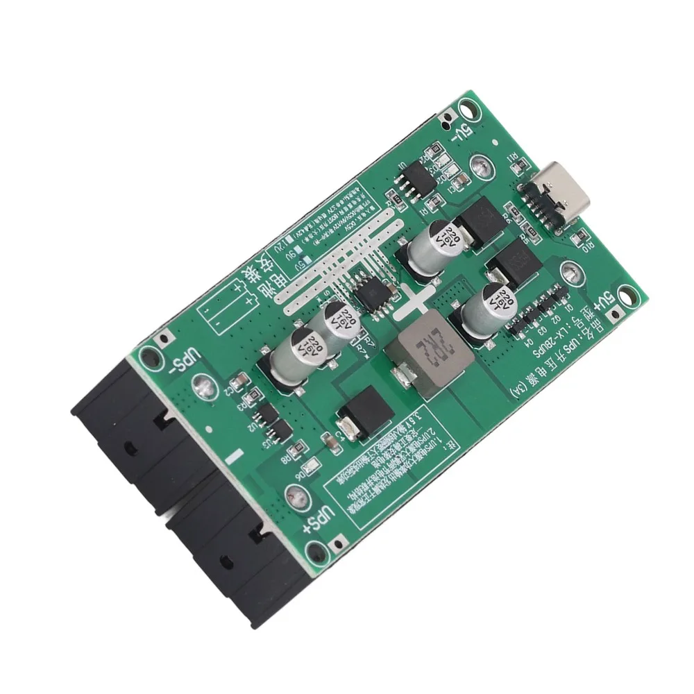 2PCS 5V/12V Battery Boost Charging Module 15W 3A Step Up Technology Lithium Battery Charging Boost Module UPS18650